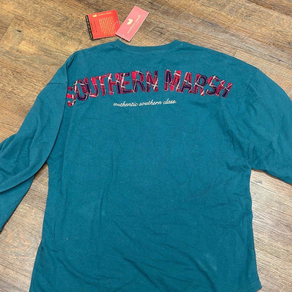 Southern Marsh Deep Teal Long Sleeve Tee